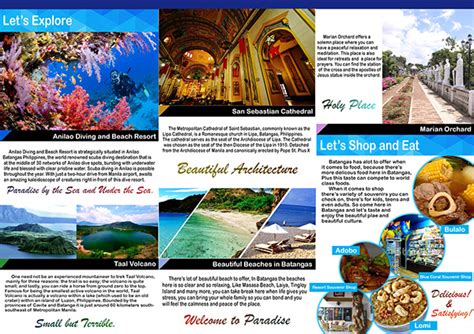 tourist spot in philippines brochure